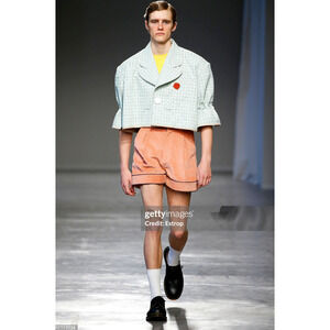 Designer Unisex Motoguo Corduroy‎ Shorts Runway Size Medium